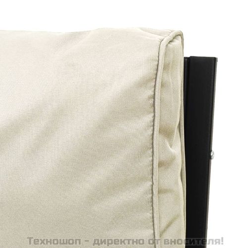 Градински столове с пясъчни възглавници 2 бр 60x74x79см стомана