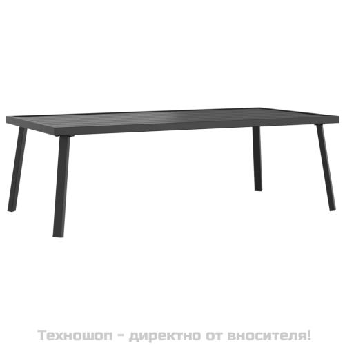 Градинска маса за кафе, антрацит, 110x55x35 cм, стомана