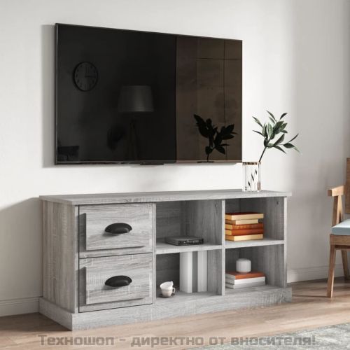 ТB шкаф, сив сонома, 102x35,5x47,5 см, инженерно дърво