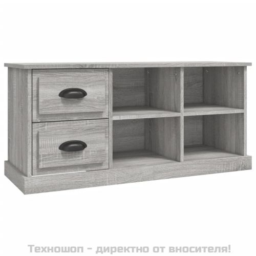 ТB шкаф, сив сонома, 102x35,5x47,5 см, инженерно дърво