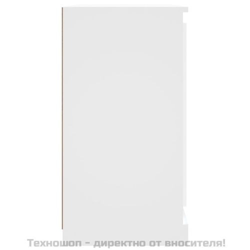 Сайдборд, бял, 70x35,5x67,5 см, инженерно дърво