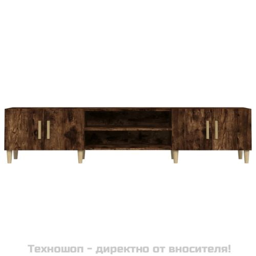 ТB шкаф, опушен дъб, 180x31,5x40 см, инженерно дърво