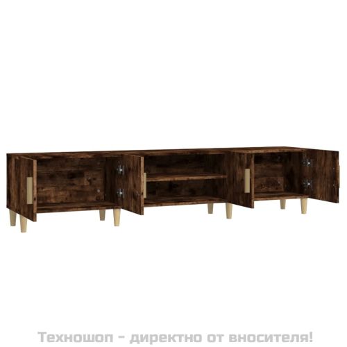 ТB шкаф, опушен дъб, 180x31,5x40 см, инженерно дърво