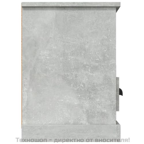 ТB шкаф, сив, 100x35x50 см, инженерно дърво
