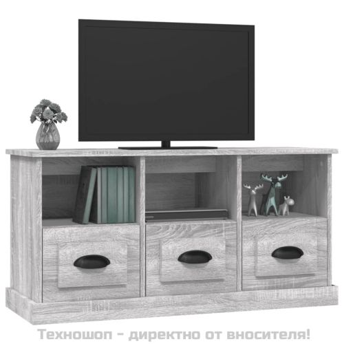 ТB шкаф, сив сонома, 100x35x50 см, инженерно дърво