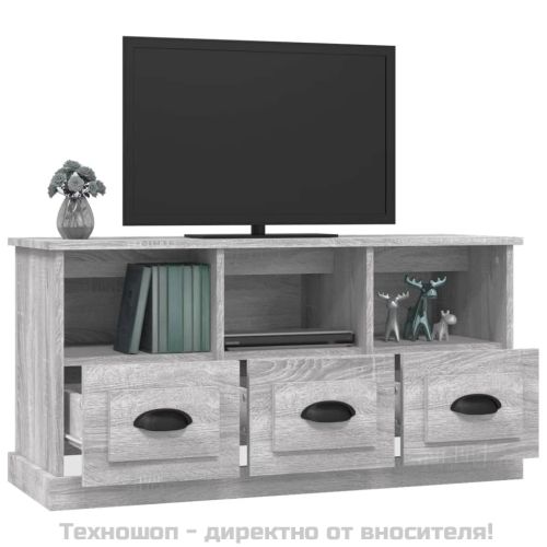 ТB шкаф, сив сонома, 100x35x50 см, инженерно дърво