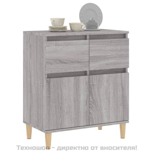 Сайдборд, сив сонома, 60x35x70 см, инженерно дърво