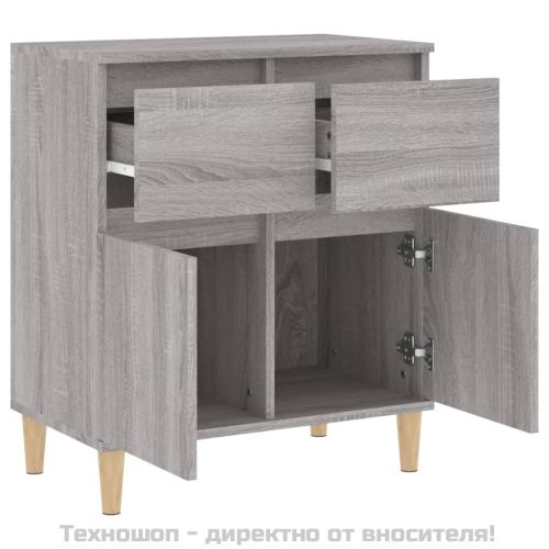 Сайдборд, сив сонома, 60x35x70 см, инженерно дърво