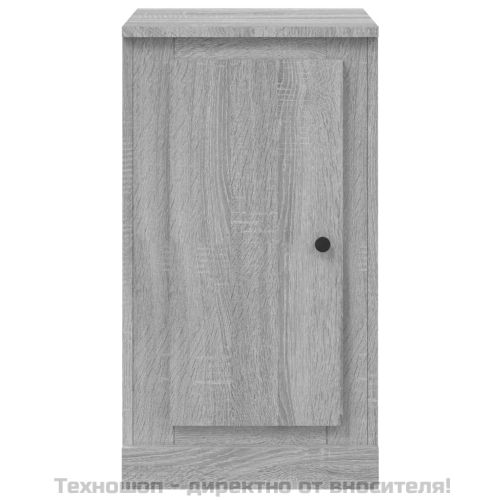 Сайдборд, сив сонома, 37,5x35,5x67,5 см, инженерно дърво