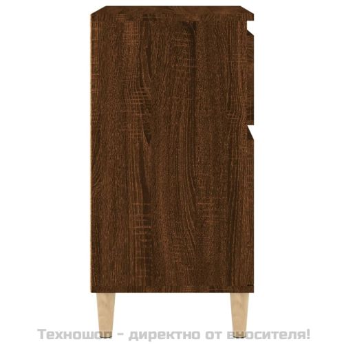Сайдборд, Кафяв дъб, 60x35x70 см, инженерно дърво