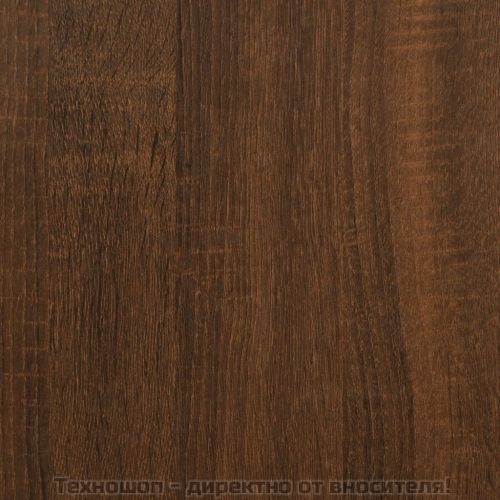 Сайдборд, Кафяв дъб, 60x35x70 см, инженерно дърво