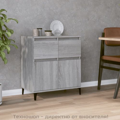 Сайдборд, сив сонома, 60x35x70 см, инженерно дърво