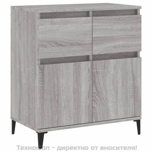 Сайдборд, сив сонома, 60x35x70 см, инженерно дърво