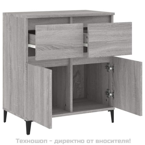 Сайдборд, сив сонома, 60x35x70 см, инженерно дърво