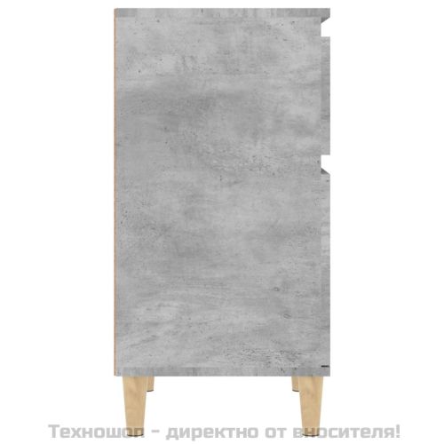 Нощни шкафчета, 2 бр, бетонно сиво, 40x35x70 см