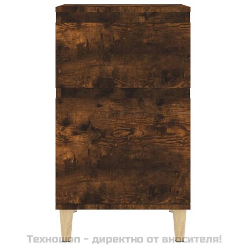 Нощни шкафчета, 2 бр, опушен дъб, 40x35x70 см