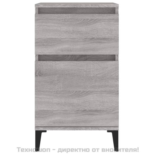 Нощно шкафче, сив сонома, 40x35x70 см