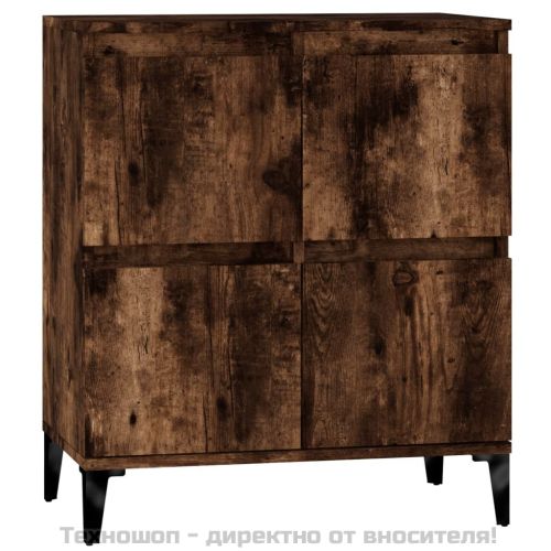 Сайдборд, опушен дъб, 60x35x70 см, инженерно дърво