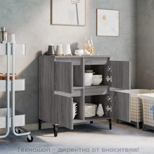 Сайдборд, сив сонома, 60x35x70 см, инженерно дърво