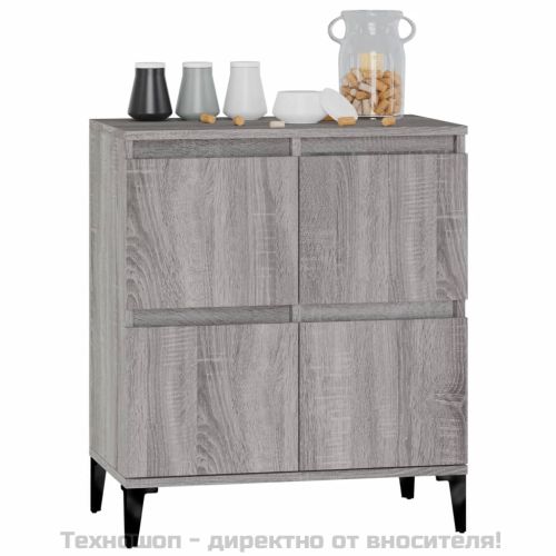 Сайдборд, сив сонома, 60x35x70 см, инженерно дърво