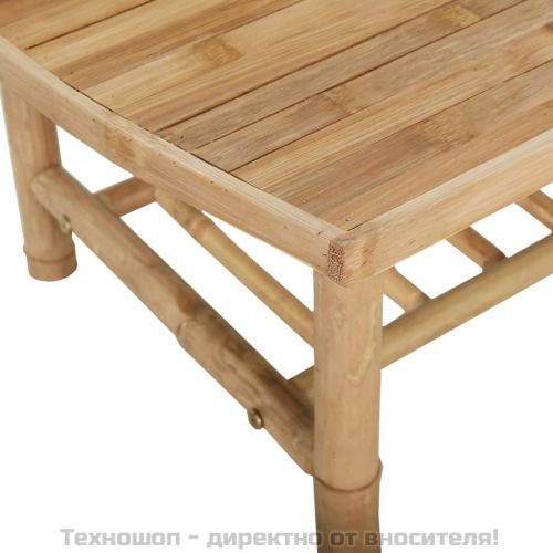 Градинска кафе маса 90x55x37 см бамбук
