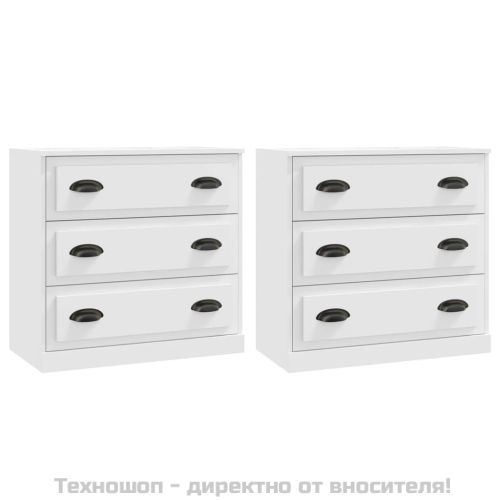 Сайдборди, 2 бр, бели, инженерно дърво