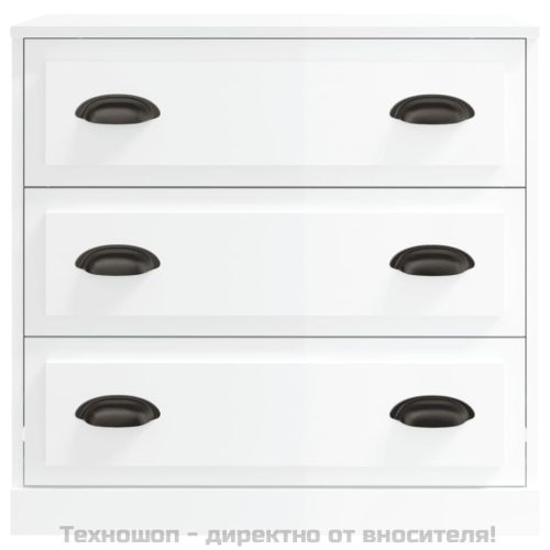 Сайдборди, 2 бр, бял гланц, инженерно дърво