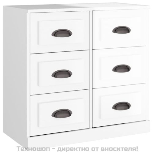 Сайдборди, 2 бр, бял гланц, инженерно дърво