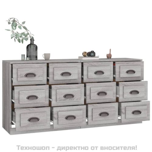 Сайдборди, 2 бр, сив сонома, инженерно дърво