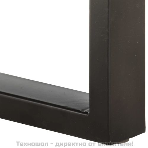 Пейка, 110 см, регенерирана дървесина масив и стомана