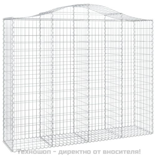 Габионни кошници арка 3 бр 200x50x160/180 см поцинковано желязо