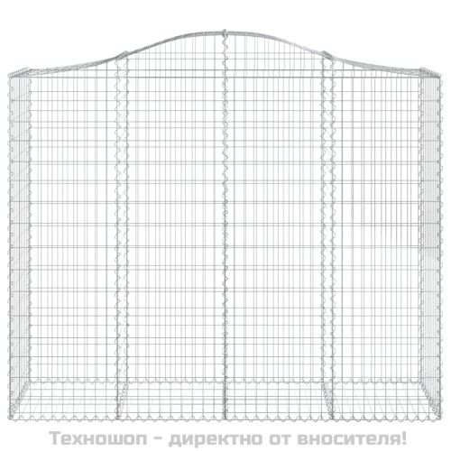 Габионни кошници арка 3 бр 200x50x160/180 см поцинковано желязо