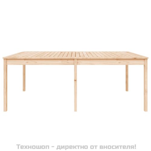 Градинска маса, 203,5x100x76 см, борово дърво масив
