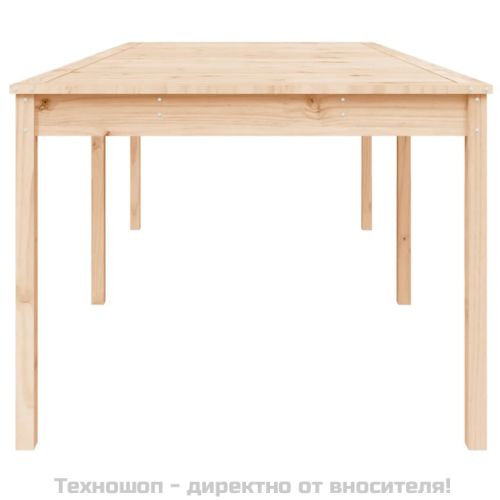 Градинска маса, 203,5x100x76 см, борово дърво масив