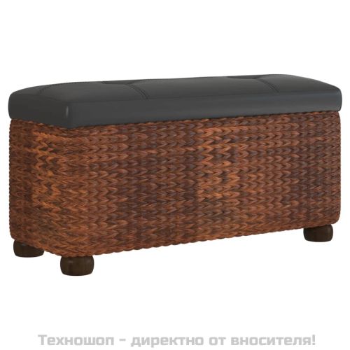 Пейки за съхранение, 2 бр, с кафяви възглавници, 69 см, папур