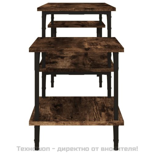 ТB шкаф, опушен дъб, 117x35x52 см, инженерно дърво