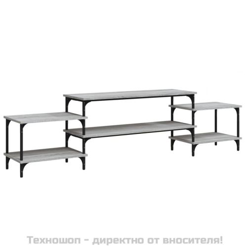 ТB шкаф, сив сонома, 197x35x52 см, инженерно дърво