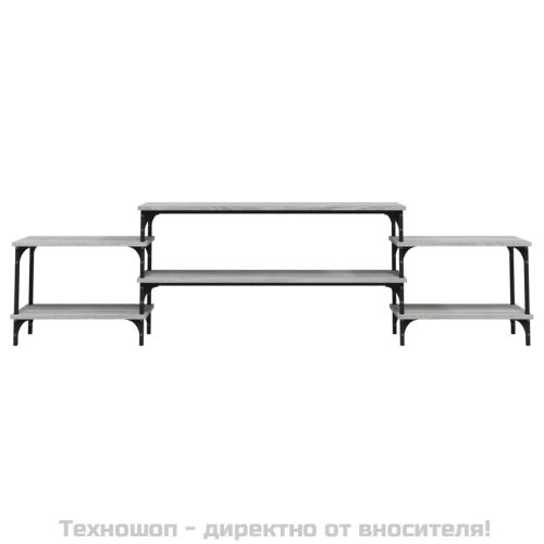 ТB шкаф, сив сонома, 197x35x52 см, инженерно дърво