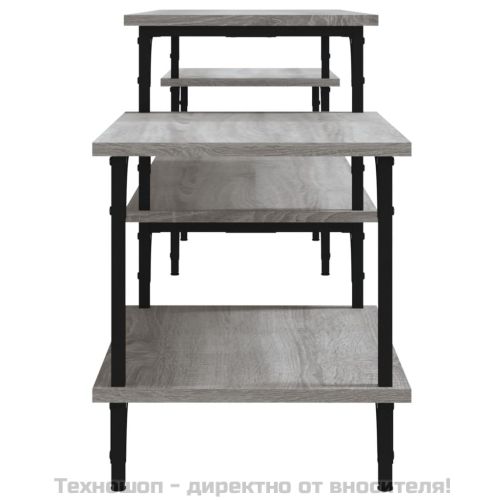 ТB шкаф, сив сонома, 197x35x52 см, инженерно дърво