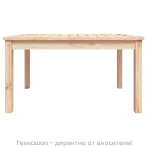 Градинска маса, 82,5x50,5x45 см, борово дърво масив