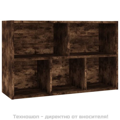 Библиотека/бюфет, опушен дъб, 50x25x80 см, инженерно дърво