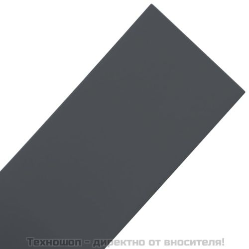 Градински кантове, 4 бр, сиви, 10 м, 15 см, полиетилен