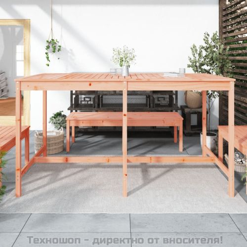 Градинска маса, 203,5x90x110 см, дугласко дърво масив