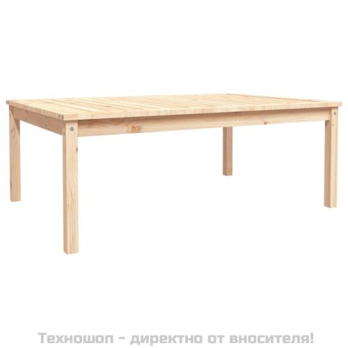 Градинска маса, 121x82,5x45 см, борово дърво масив