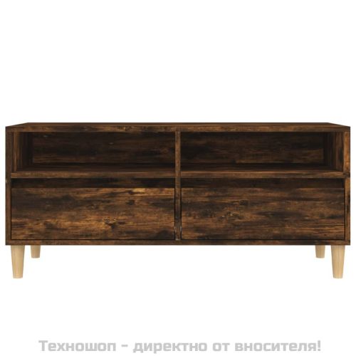 ТB шкаф, опушен дъб, 100x34,5x44,5 см, инженерно дърво