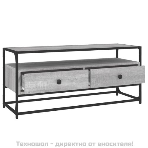 ТB шкаф, сив сонома, 100x35x45 см, инженерно дърво