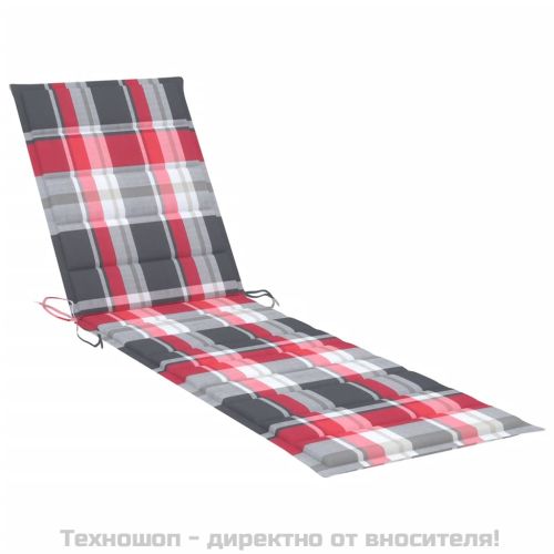 Шезлонги с масичка и шалтета, 2 бр, тиково дърво масив