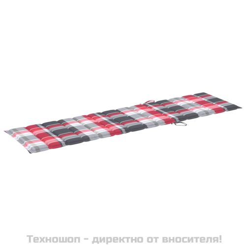 Шезлонги с масичка и шалтета, 2 бр, тиково дърво масив