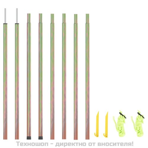 Прътове за сенник, 2 бр, 250 см, поцинкована стомана