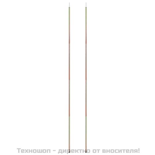 Прътове за сенник, 2 бр, 250 см, поцинкована стомана